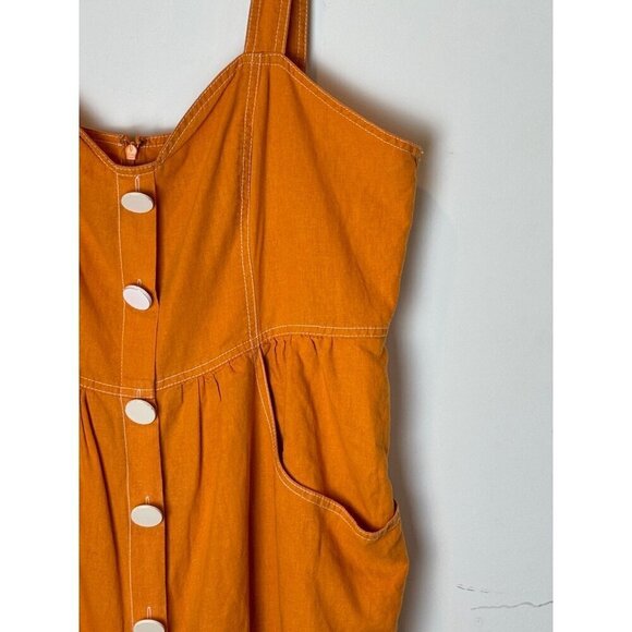 TALULAH Orange Midi Dress - Picture 6 of 14